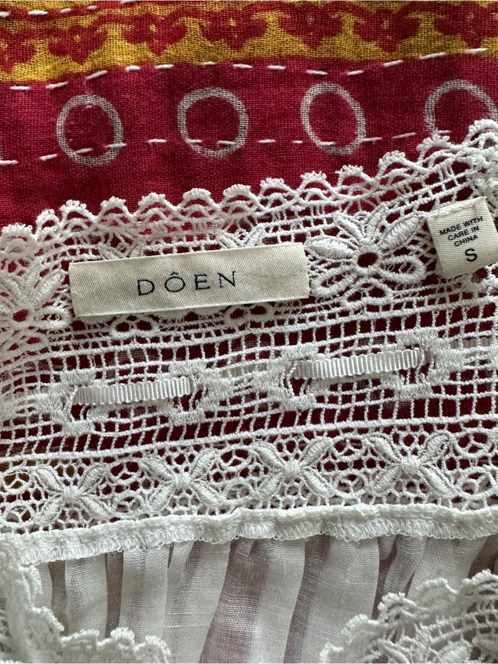Doen Ramie and Lace Dress - Picture 5 of 7